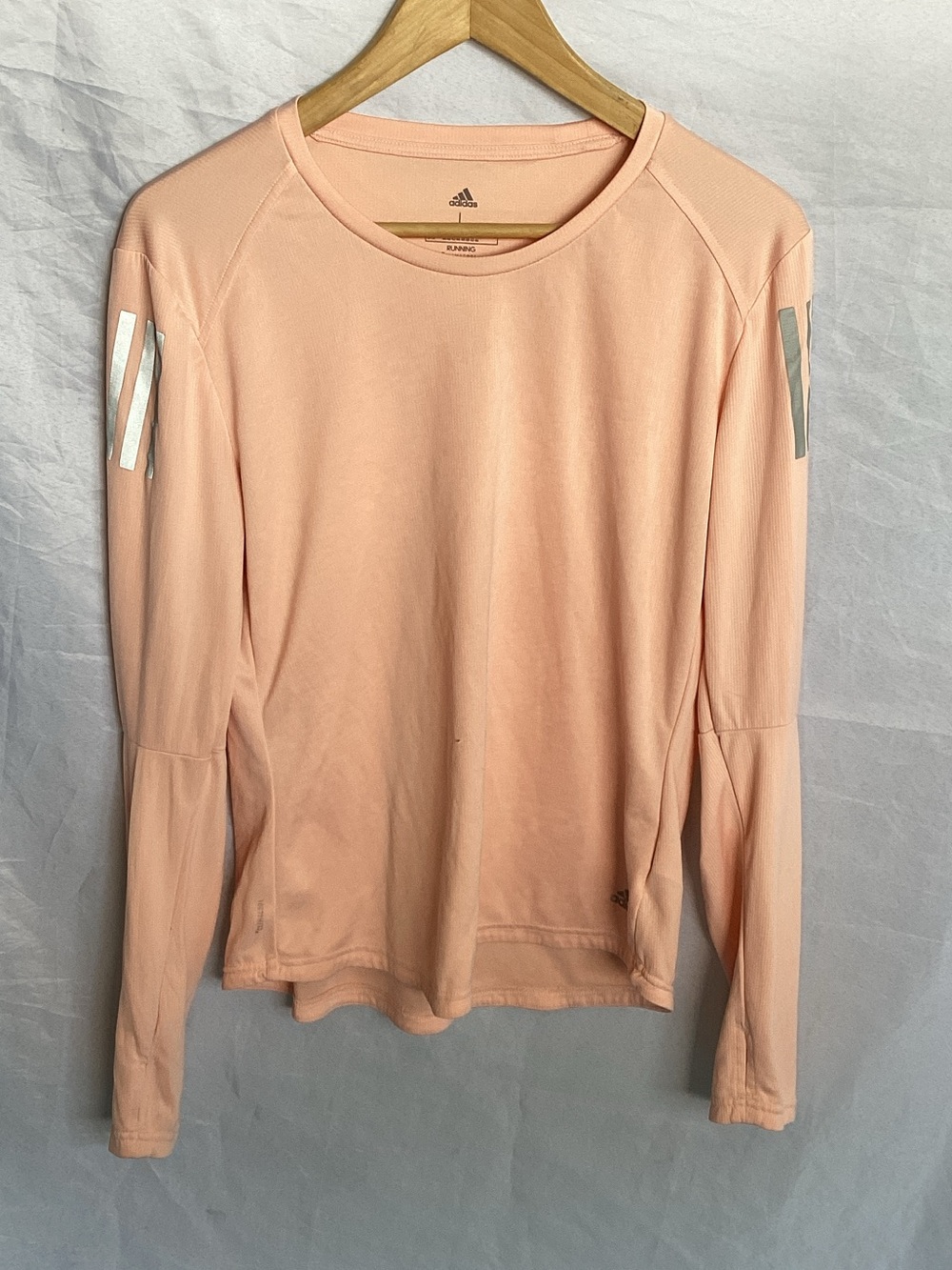 adidas Women’s Long Sleeve Crewneck Top - Peach